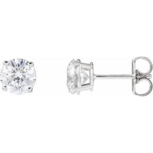 14K White Gold 1 1/2 CTW Natural Diamond Earrings