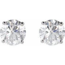 14K White Gold 2 CTW Natural Diamond Earrings