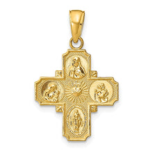 Gold Four Way Medal Pendants
