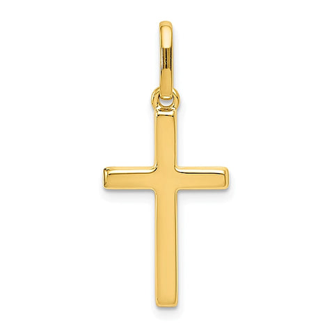 Gold Polished Latin Cross Pendant