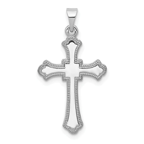Gold Fleur de lis Cross Pendant