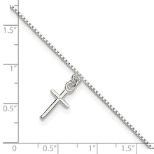 Sterling Silver Cross Anklet