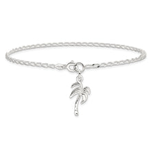 Sterling Silver Palm Tree Anklet