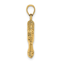 Gold Polished Nefertiti Pendant