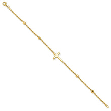 Gold Polished Cross Bracelets