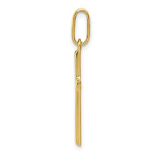 Gold Polished Latin Cross Pendant