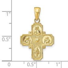 Gold Four Way Medal Pendants