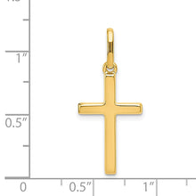 Gold Polished Latin Cross Pendant