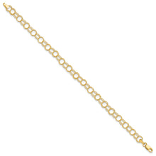 Gold Heavy Double Link Charm Bracelets