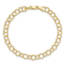 Gold Heavy Double Link Charm Bracelets