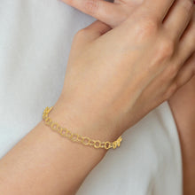 Gold Heavy Double Link Charm Bracelets