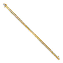 14k Holds 0.93 carat 55-1.6mm Round Diamond Fancy Spiral 7 inch Tennis Bracelet Mounting