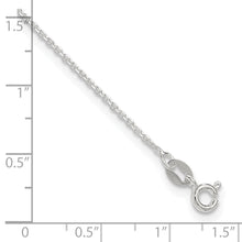 Sterling Silver 1mm Cable Chain 9 inch Plus 1 inch Extender - Total 10 inch Anklet