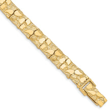 10k 10.0MM NUGGET Bracelet (Per Inch)