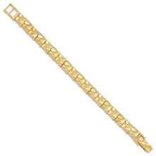 10k 10.0MM NUGGET Bracelet (Per Inch)