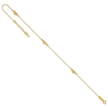 Gold Heart Anklets