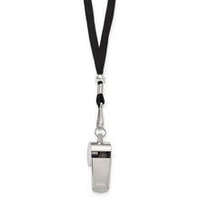 Stainless Steel Coach Whistle on Nylon Cord