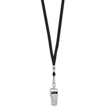 Stainless Steel Coach Whistle on Nylon Cord