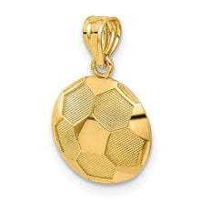 Gold Polished Soccer Pendants