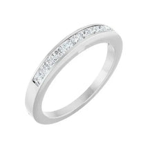 14K White Gold 3/8 CTW Lab-Grown Diamond Anniversary Band Size 6.5