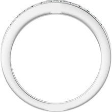 14K White Gold 3/8 CTW Lab-Grown Diamond Anniversary Band Size 6.5