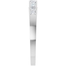 14K White Gold 3/8 CTW Lab-Grown Diamond Anniversary Band Size 6.5
