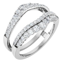 14K White Gold 1 CTW Lab-Grown Diamond Ring Guard