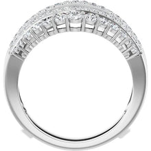 14K White Gold 1 CTW Lab-Grown Diamond Ring Guard