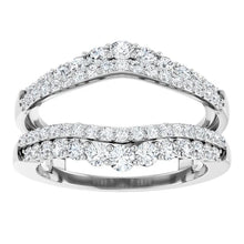 14K White Gold 1 CTW Lab-Grown Diamond Ring Guard