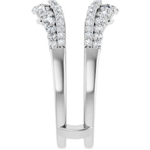 14K White Gold 1 CTW Lab-Grown Diamond Ring Guard
