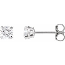 14K White Gold 1/2 CTW Lab-Grown Diamond Earrings
