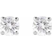 14K White Gold 1/2 CTW Lab-Grown Diamond Earrings