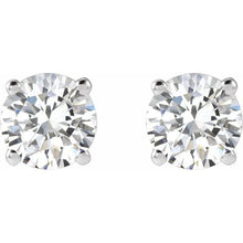 14K White Gold 1 CTW Lab-Grown Diamond Earrings