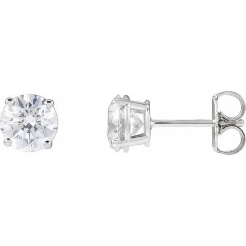 14K White Gold 1 1/2 CTW Lab-Grown Diamond Earrings