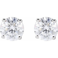 14K White Gold 1 1/2 CTW Lab-Grown Diamond Earrings