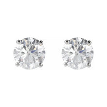 14K White Gold 2 CTW Lab-Grown Diamond Earrings