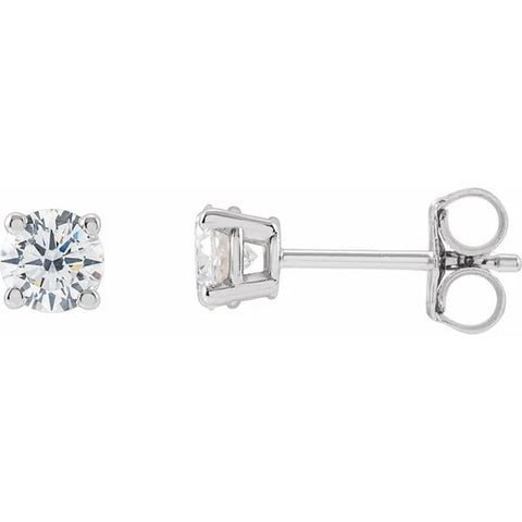 14K White Gold 1/4 CTW Lab-Grown Diamond Earring