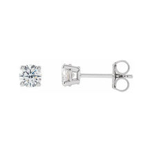 14K White Gold 1/4 CTW Lab-Grown Diamond Earring