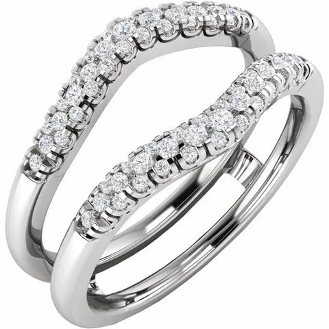 14K White Gold 1 CTW Lab-Grown Diamond Ring