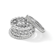 Sterling Silver Stackable CZ Ring Set