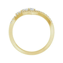 14K Yellow Gold 1/3 CTW Lab-Grown Diamond Contour Band