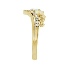 14K Yellow Gold 1/3 CTW Lab-Grown Diamond Contour Band