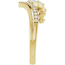 14K Yellow Gold 1/3 CTW Lab-Grown Diamond Contour Band