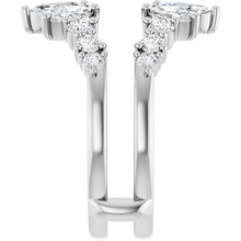 14K White Gold 1 1/2 CTW Lab-Grown Diamond Ring Guard