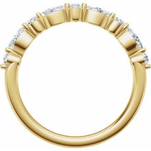 14K Yellow Gold 1/2 CTW Lab-Grown Diamond Band