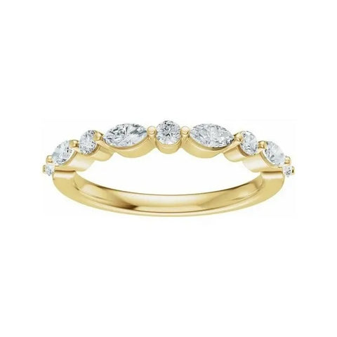 14K Yellow Gold 1/2 CTW Lab-Grown Diamond Band