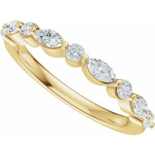 14K Yellow Gold 1/2 CTW Lab-Grown Diamond Band