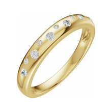 14K Yellow Gold 1/5 CTW Lab-Grown Diamond Anniversary Band