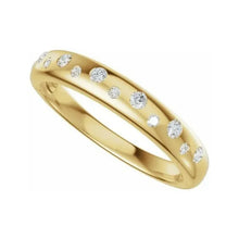 14K Yellow Gold 1/5 CTW Lab-Grown Diamond Anniversary Band