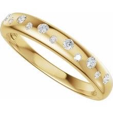14K Yellow Gold 1/5 CTW Lab-Grown Diamond Anniversary Band